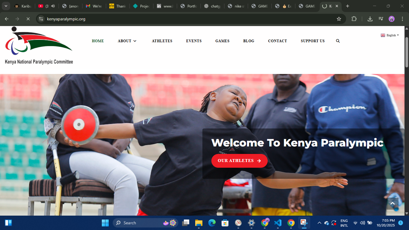 Paralympics Kenya Website